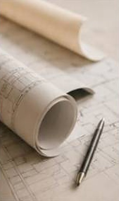 Renovation plans and a pen